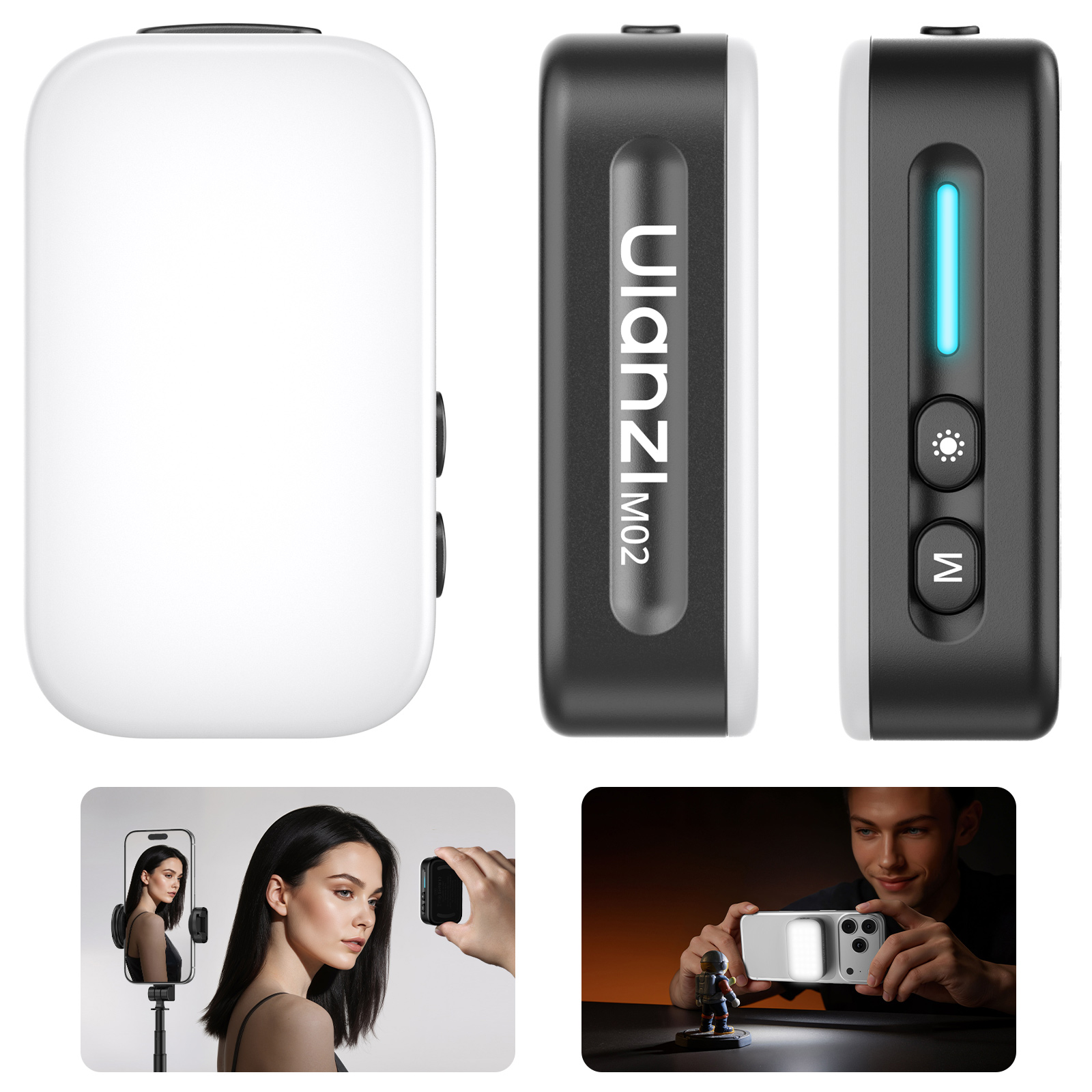 Lampa błyskowa Ulanzi M02 do smartfona - WB (5600 K)